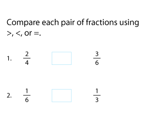Comparing Fractions with Different Denominators
