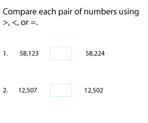 Comparing Multi-Digit Numbers