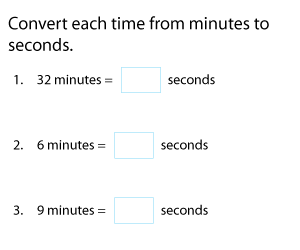 Converting between Minutes and Seconds