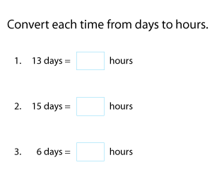 Converting Days to Hours