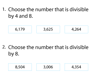 Divisibility Rules for 4 and 8