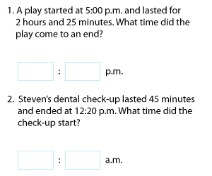 Determining Start and End Times | Word Problems