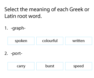 Decoding Greek and Latin Roots