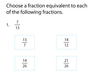 Recognizing Equivalent Fractions