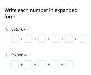 Multi-Digit Numbers in Expanded Form