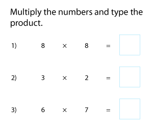 Multiplying Numbers up to 10