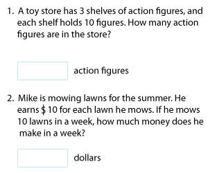 2, 5, and 10 Mixed Multiplication | Word Problems