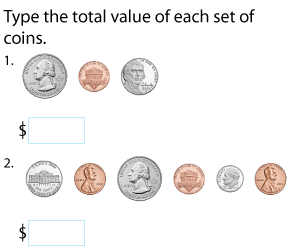 Counting Pennies, Nickels, Dimes, and Quarters