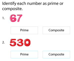 Identifying Prime and Composite Numbers