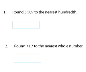 Rounding Up and Rounding Down Decimals