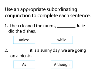 Subordinating Conjunctions