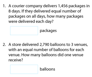 4-Digit by 1-Digit Division | Word Problems