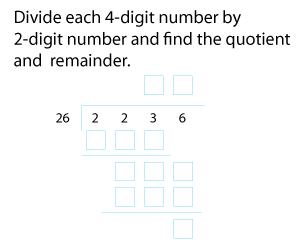 Four-Digit by Two-Digit Division without Remainders