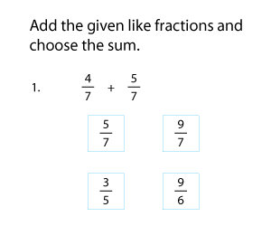Adding Like Fractions