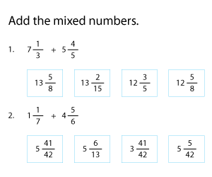 Adding Mixed Numbers with Unlike Denominators