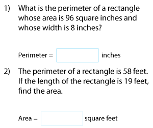 Finding Area and Perimeter of Rectangles | Customary Units