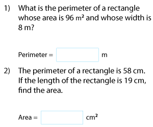 Finding Area and Perimeter of Rectangles | Metric Units