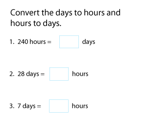 Days and Hours Conversion