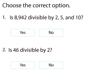 Divisibility Tests for 2, 5, and 10