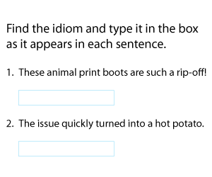 Finding Idioms in Sentences