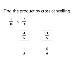 Multiplying Fractions by Cross Cancelling