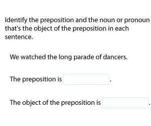 Prepositions and Objects of Prepositions