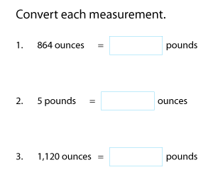Unit Conversion | Ounces and Pounds