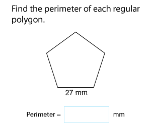 Finding Perimeter of a Regular Polygons | Metric Units