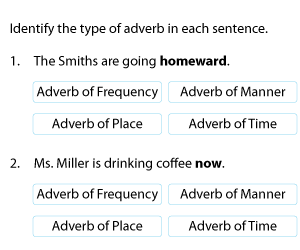 Identifying Types of Adverbs