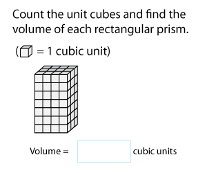 Volume by Counting Unit Cubes