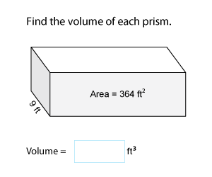 Volume of Prisms Using Base Area | Customary Units