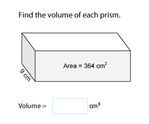 Volume of Prisms Using Base Area | Metric Units