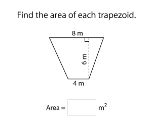Area of a Trapezoid | Metric Units