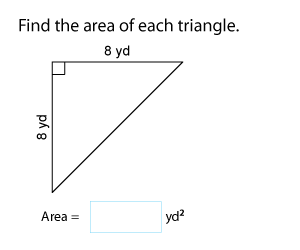 Area of Triangles in Customary Units
