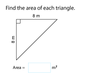 Area of Triangles in Metric Units