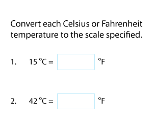 Converting between Celsius and Fahrenheit