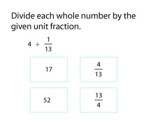 Divide Whole Number by Unit Fraction
