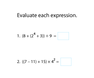Evaluating Expressions with Nested Parentheses | PEMDAS