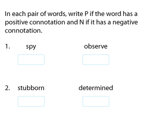 Identifying Positive and Negative Connotations