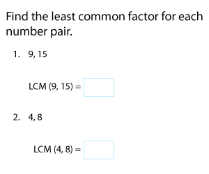 Least Common Multiple of 2 Numbers