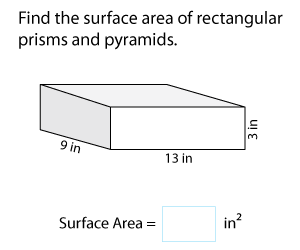Surface Area of Rectangular Prisms and Pyramids | Customary