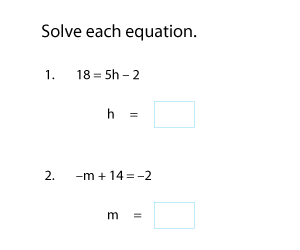 Two-Step Equations