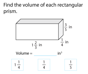 Volume of Rectangular Prisms - Fractions | Customary Units