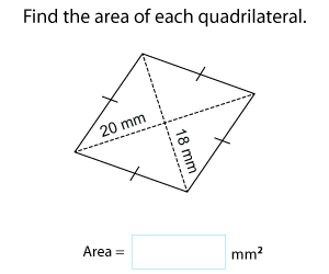 Finding Areas of Quadrilaterals | Metric Units
