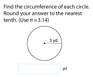 Circumference of Circles Using Radius| Customary Units
