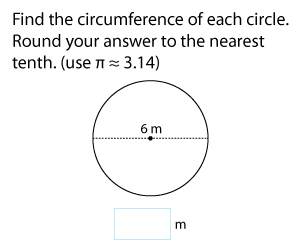 Circumference of Circles Using Diameter | Metric Units
