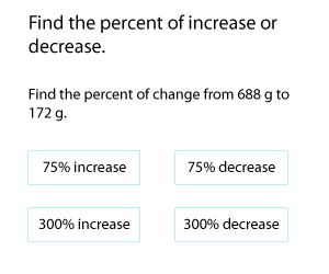 Percent of Change | Metric Units