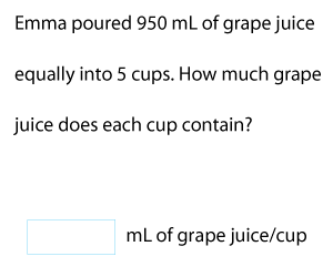 Unit Rate Word Problems With Metric Units