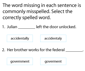 Identifying the Correct Spelling