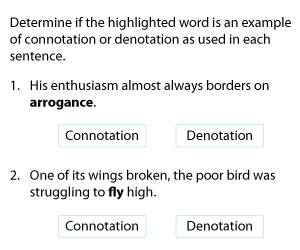 Connotations and Denotations